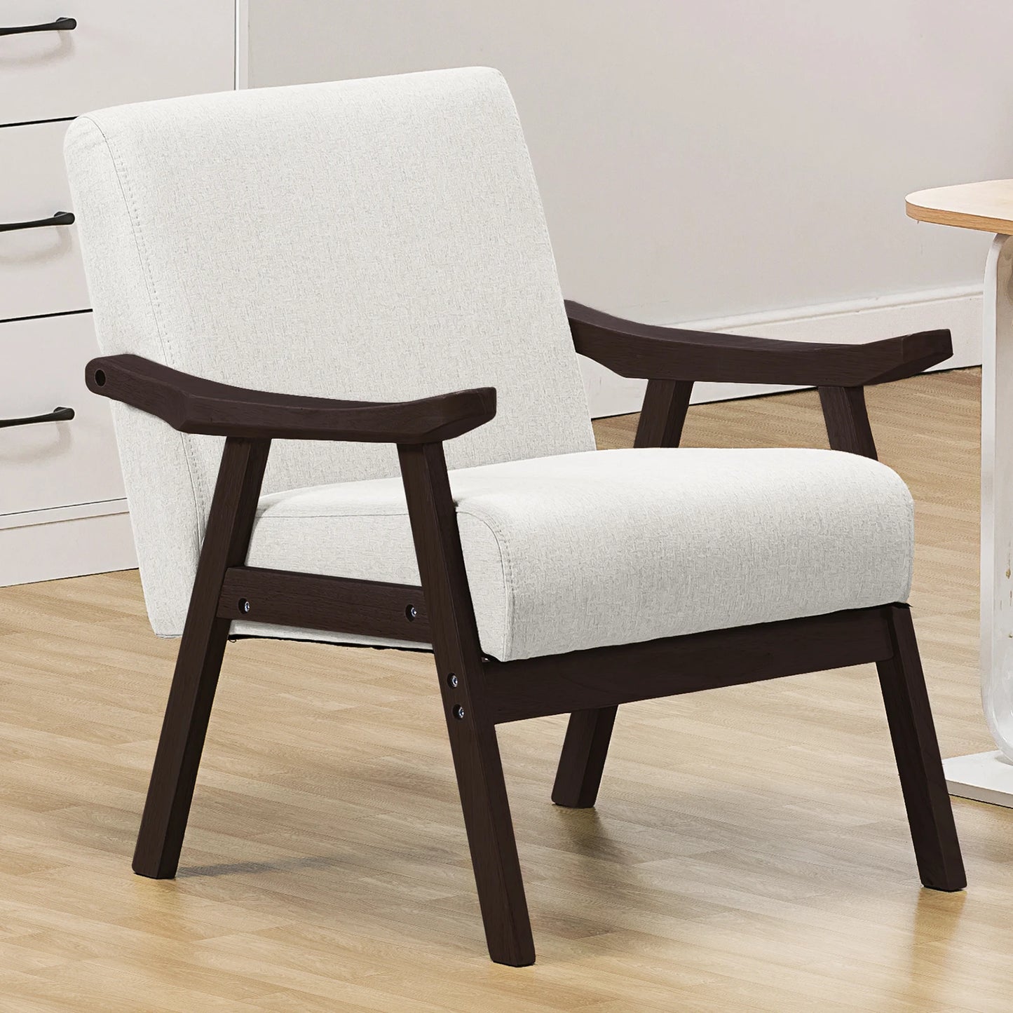 COMHOMA Mid Century Accent Chair Upholstered Armchair