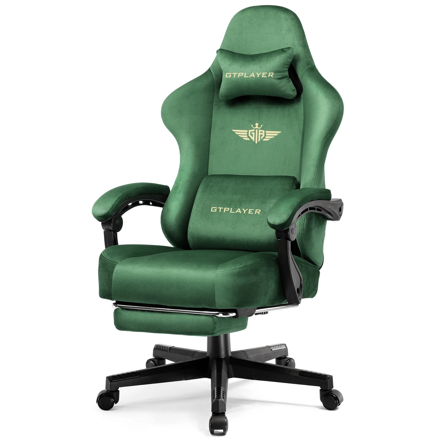 GTPLAYER Fabric Gaming Chair With Pocket Spring Cushion