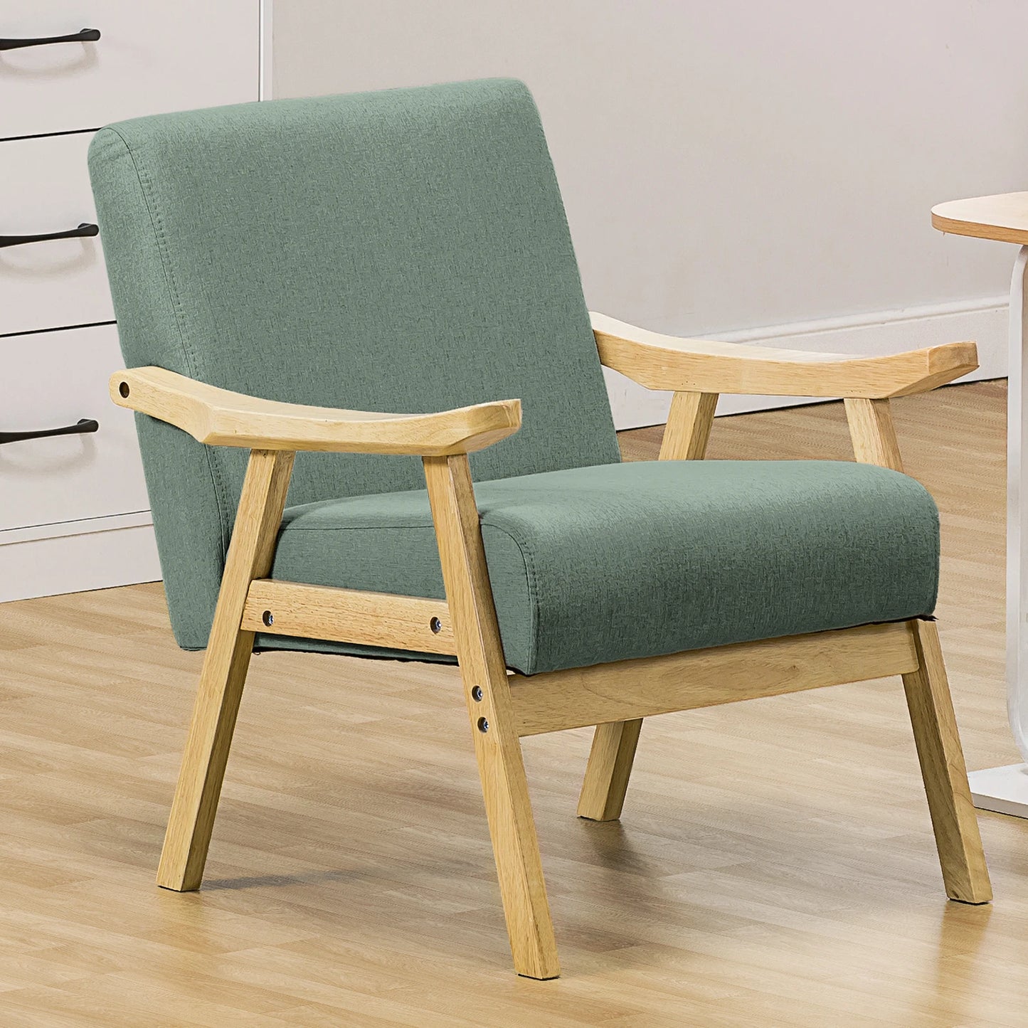 COMHOMA Mid Century Accent Chair Upholstered Armchair