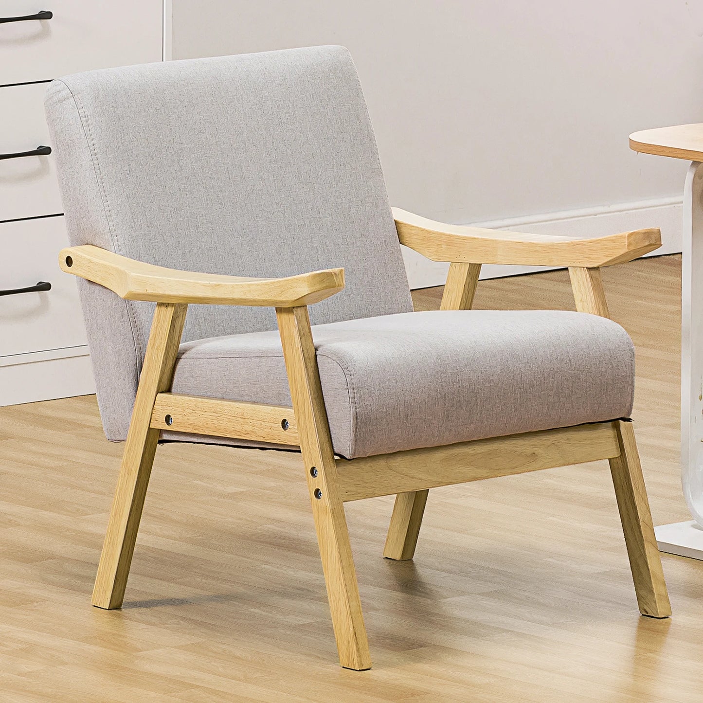 COMHOMA Mid Century Accent Chair Upholstered Armchair