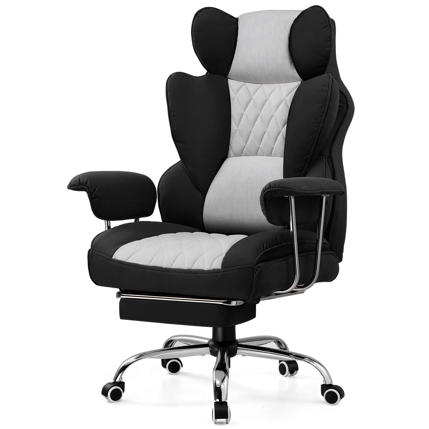 COMHOMA Big And Tall Ergonomic Gaming Chair With Footrest