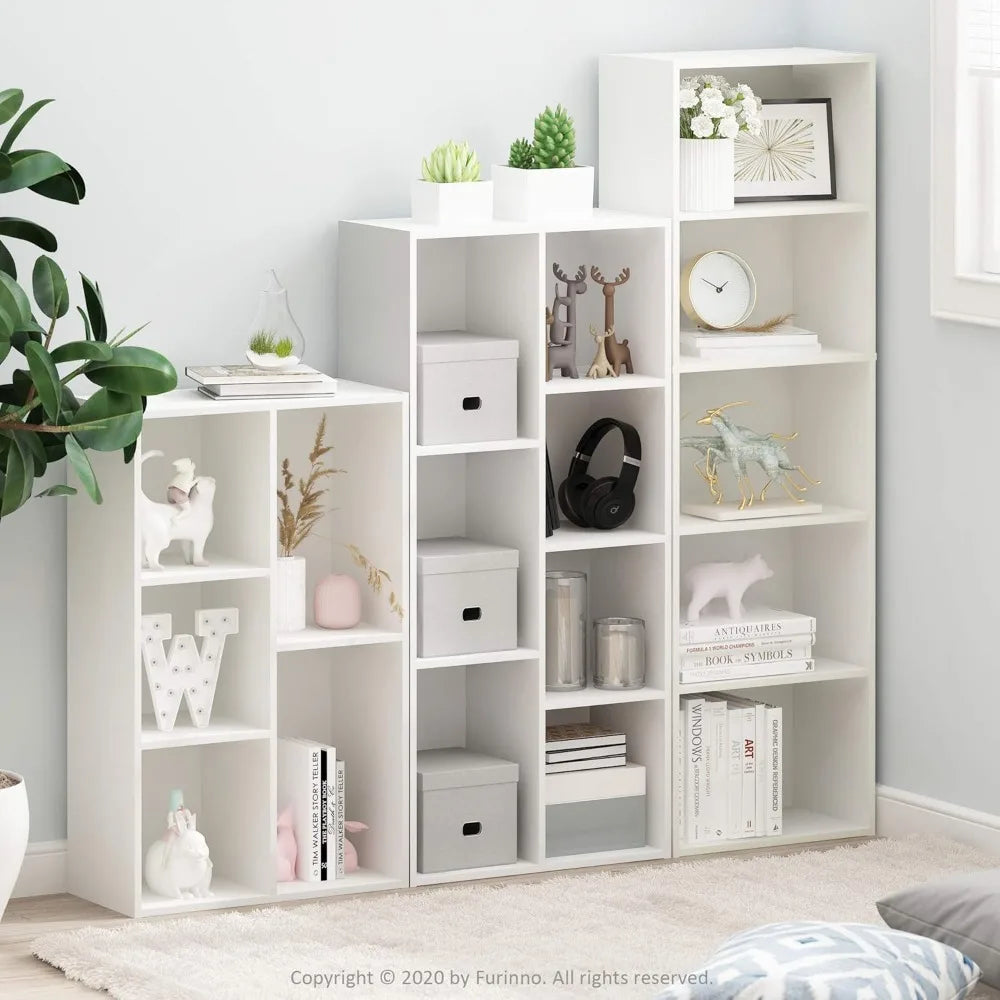 Luder Bookcase 7 Cube Storage Laminated Engineered Wood