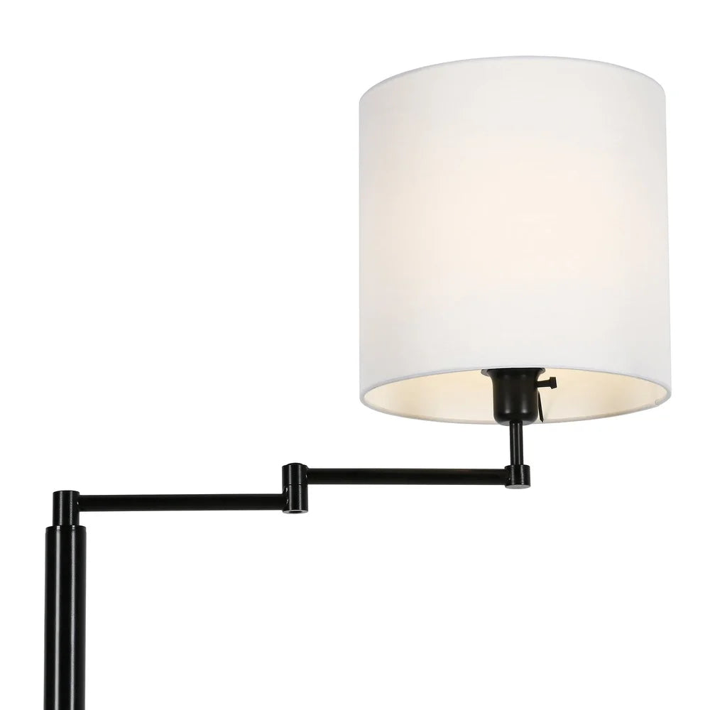 Neet Designs Emporium Modern Floor Lamp With Fabric Shade