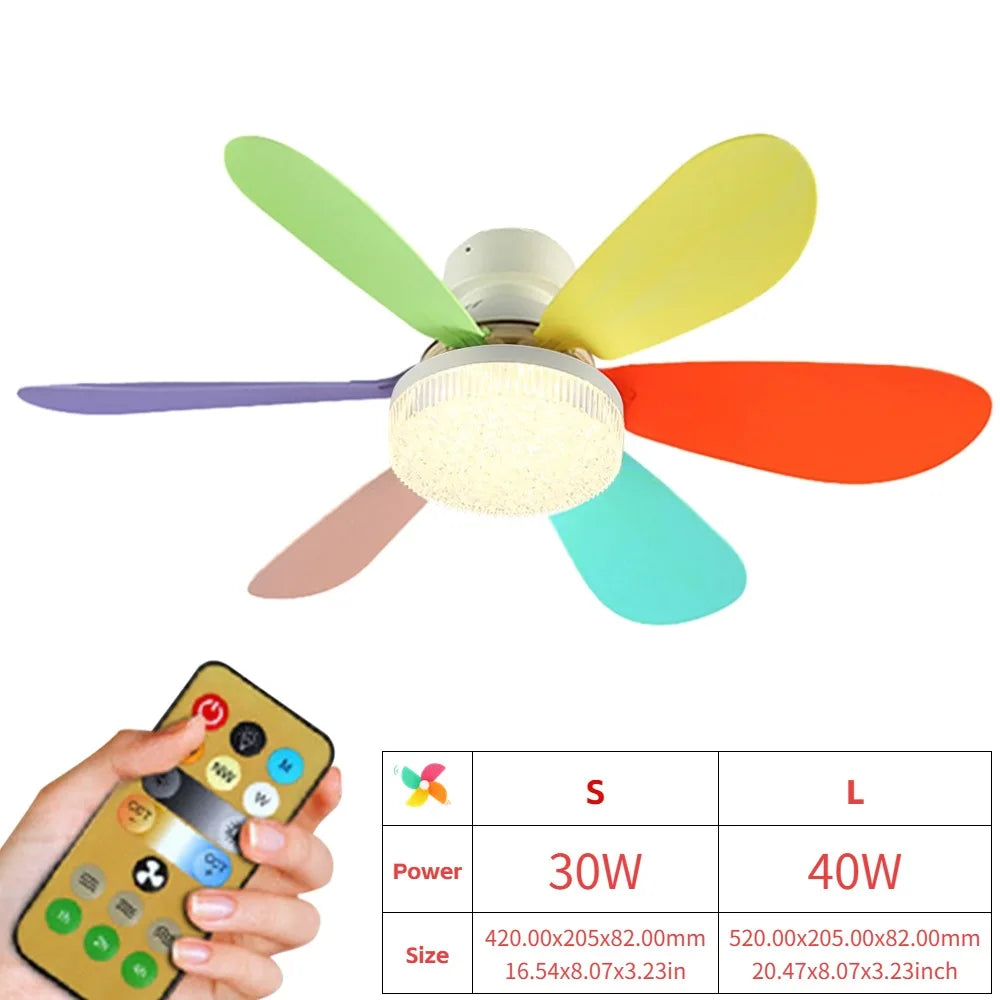 Hign Concerned Ceiling Fan With Remote And LED Light