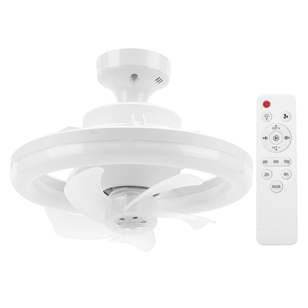 Alloet Ceiling Fan With Light RGB Dimmable 3 Speeds