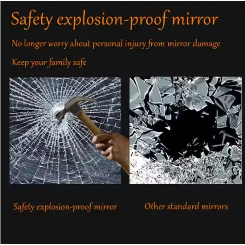 Frameless Round Beveled Edge Decorative Wall Vanity Mirror