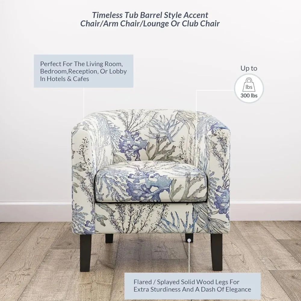 General Barrel Club Tub Accent Chairs For Living Room