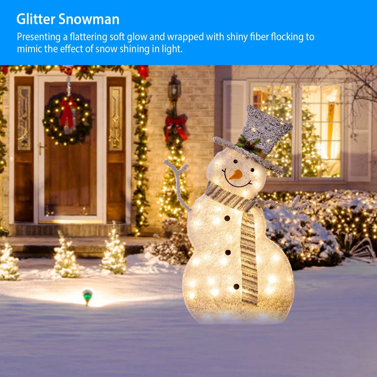 Origin LED Snowman Decoration Battery Operated Garden Light