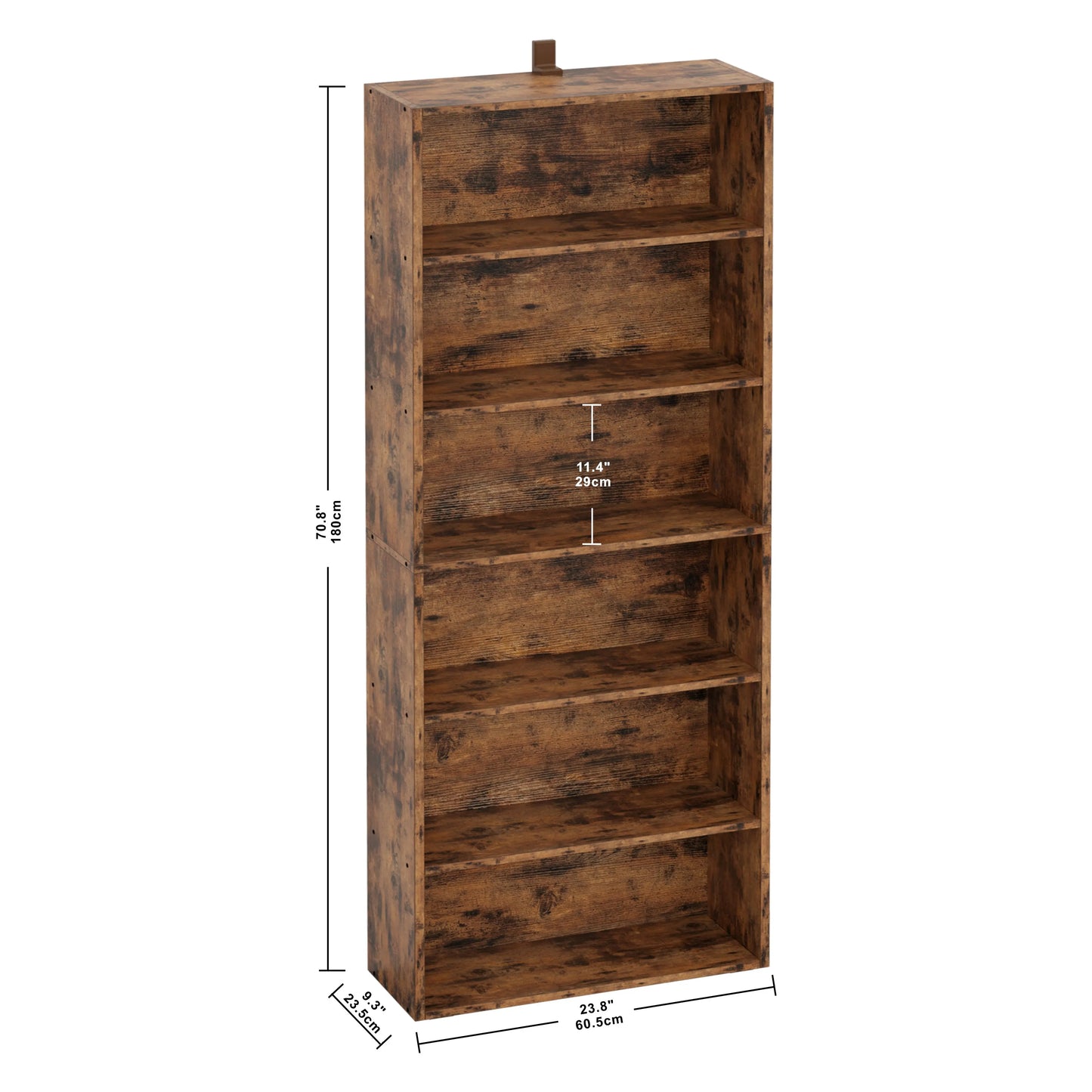 IRONCK Industrial Floor Standing Bookcase Multiple Shelves
