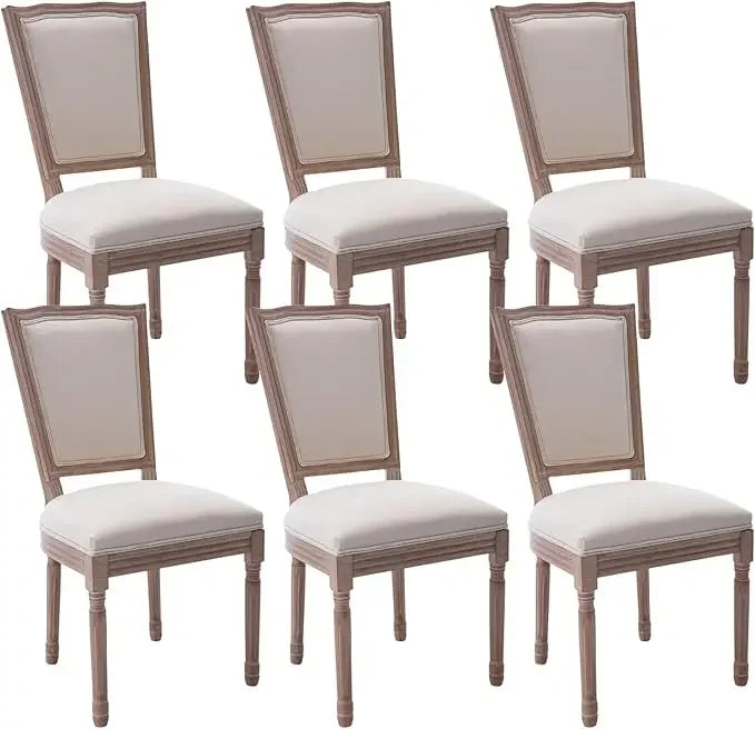 HUANZHUANG French Country Dining Chairs Solid Wood