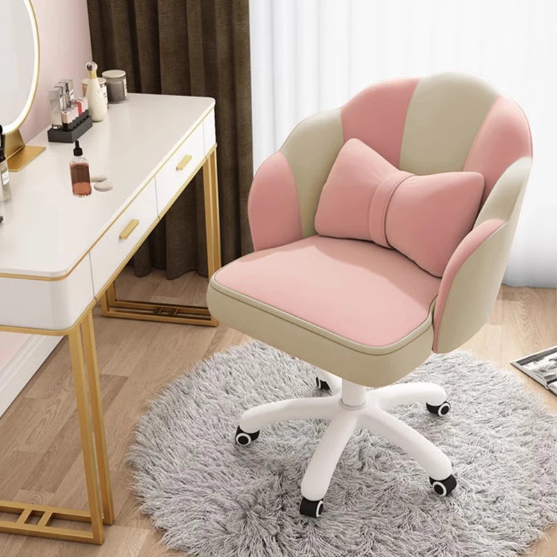 WXJHL Velvet Butterfly Desk Chair With Bow Cushion Office