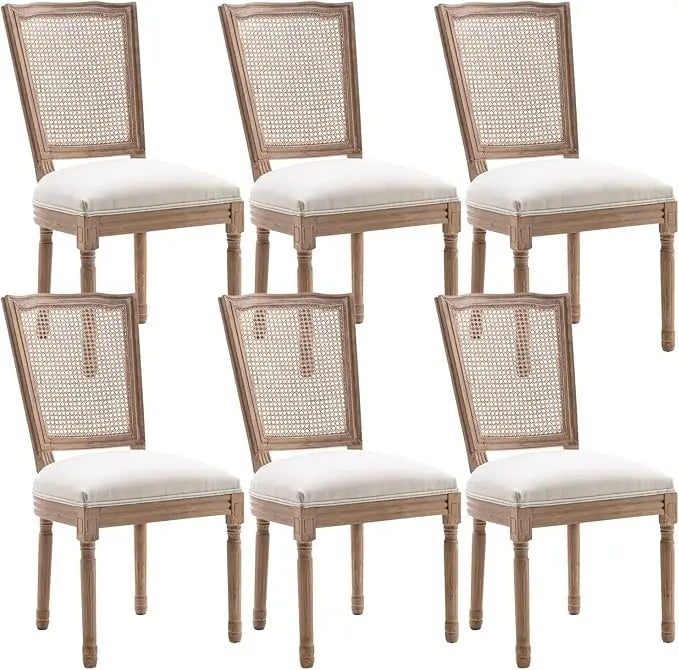 HUANZHUANG French Country Dining Chairs Solid Wood