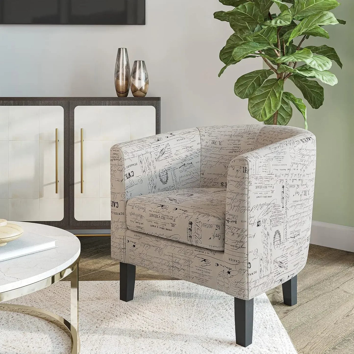 General Barrel Club Tub Accent Chairs For Living Room