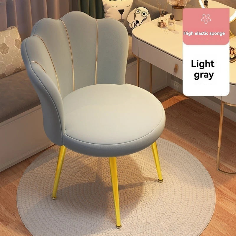 Minimalist Modern Makeup Dressing Chair With Backrest
