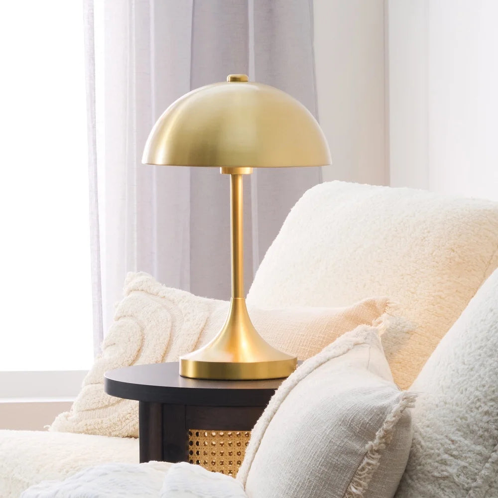 XMSJ Brass Touch On Off Dome Table Lamp Accent Lighting