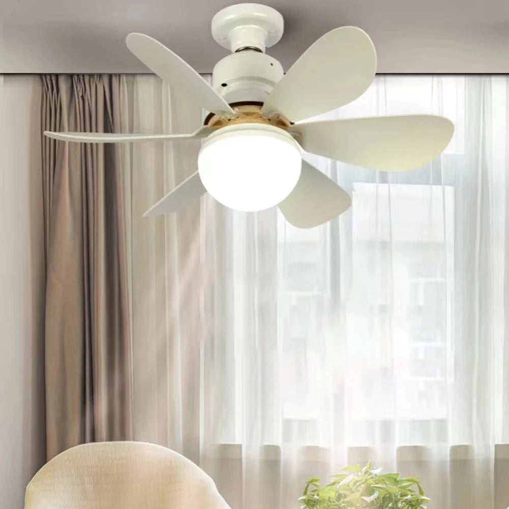 JOCESTYLE Ceiling Fan LED Lamp E27 Base Remote Control