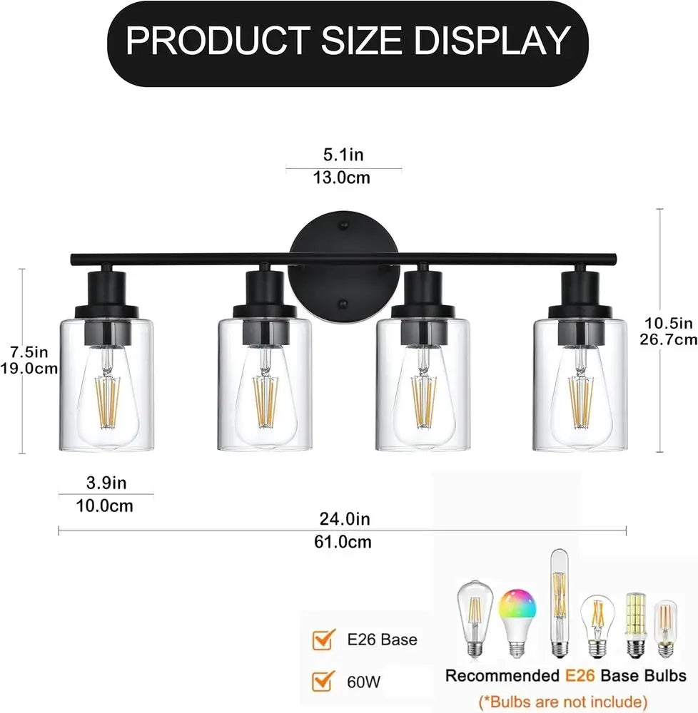 Origin Brushed Nickel Five Light Bathroom Vanity Light