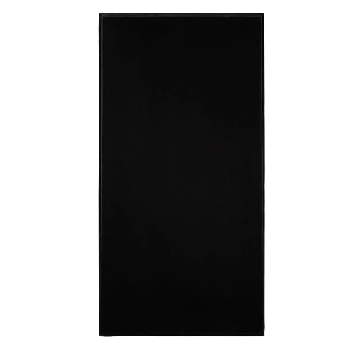 SHYFOY Black Rectangle Crystal Tufted 71" H Large Floor Mirror