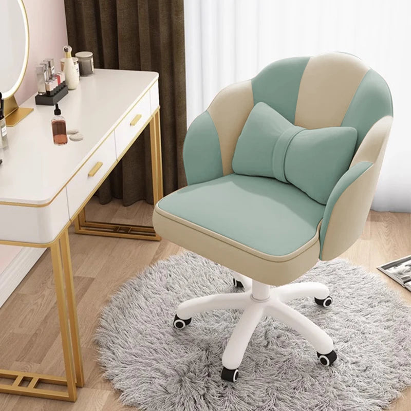 WXJHL Velvet Butterfly Desk Chair With Bow Cushion Office