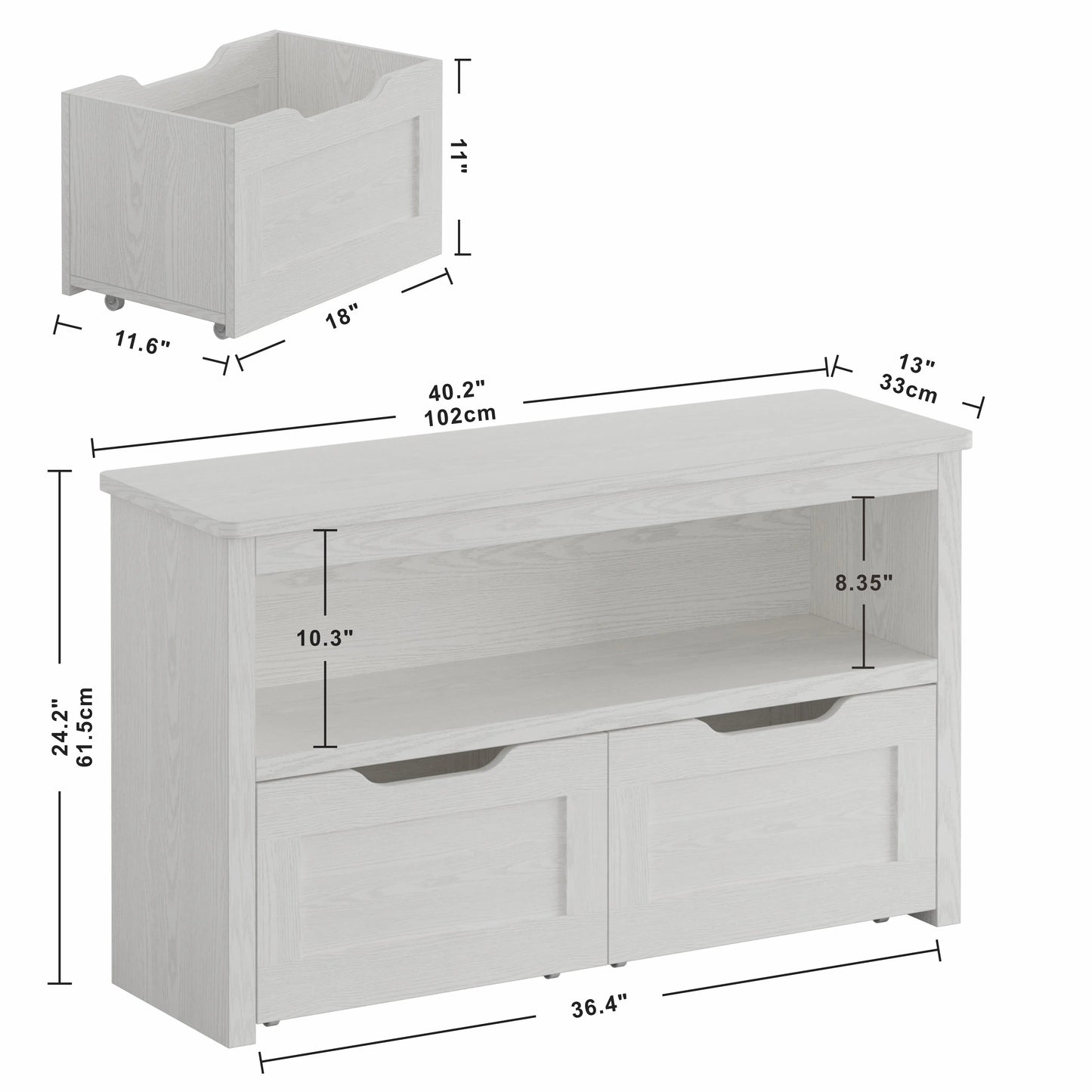 Ironck Toy Storage Organizer With Drawers And Wheels