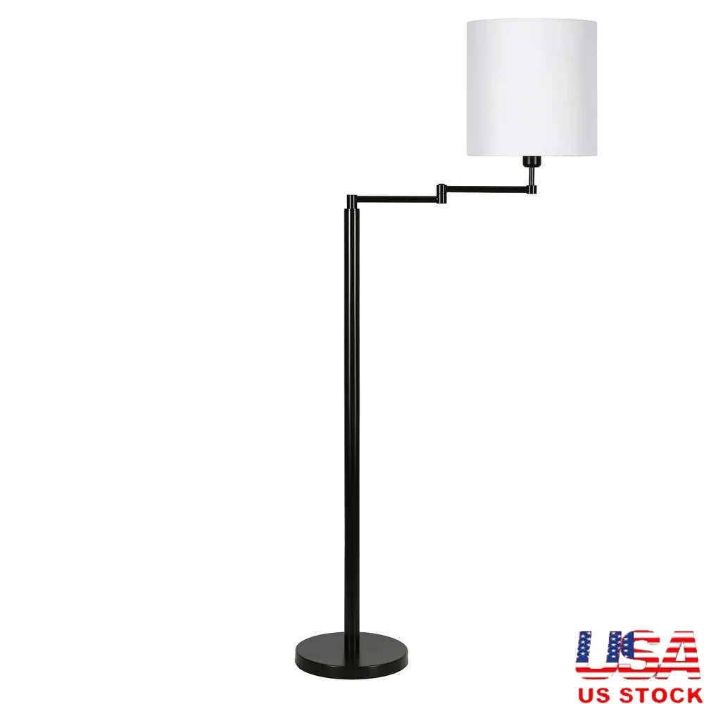 Neet Designs Emporium Modern Floor Lamp With Fabric Shade