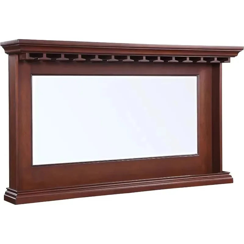 Seville Back Bar Framed Mirror Hardwood