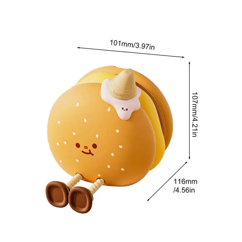 Burger Night Light Touch Control Phone Holder Adjustable