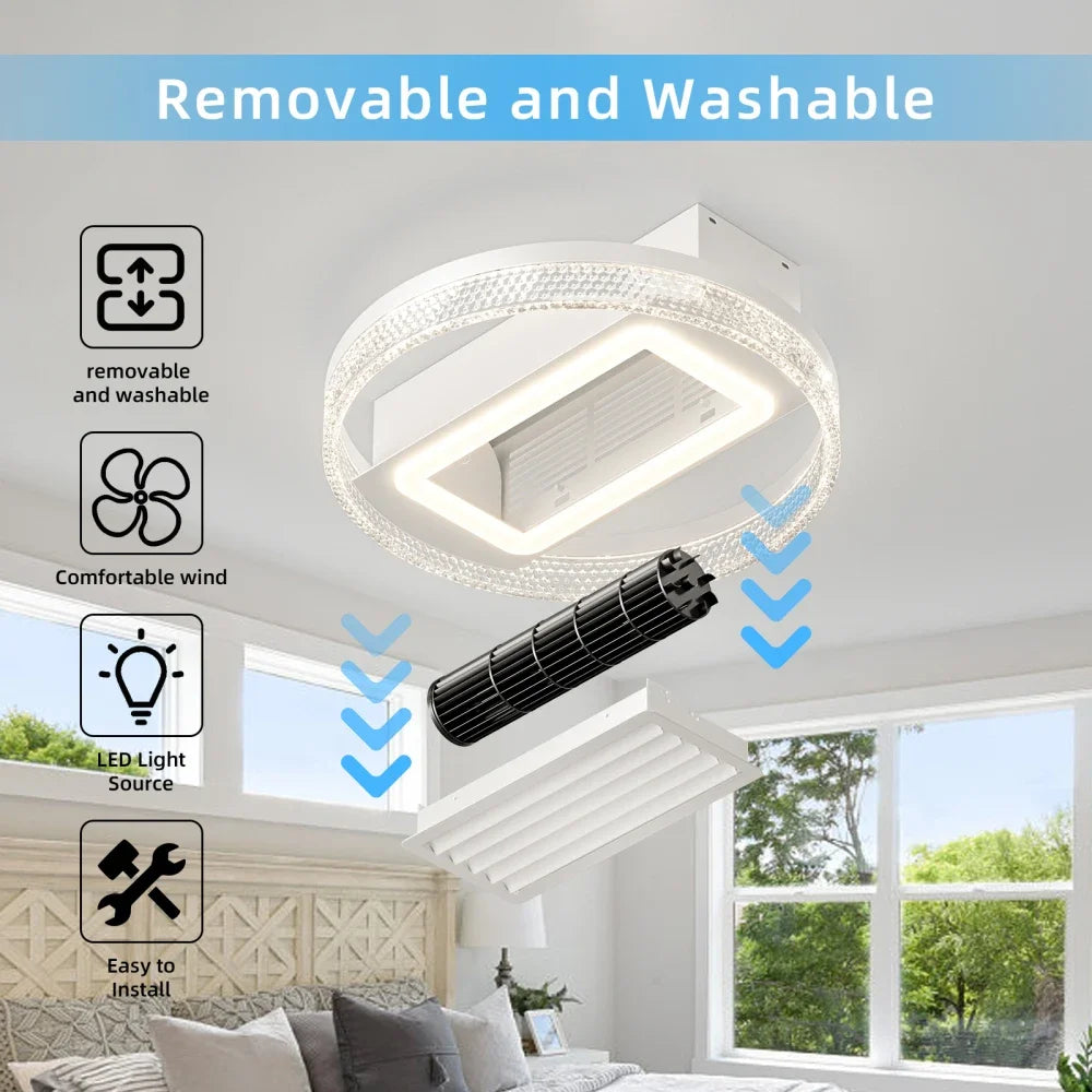 Hign-Concerned Ceiling Fan With Light Remote Control LED