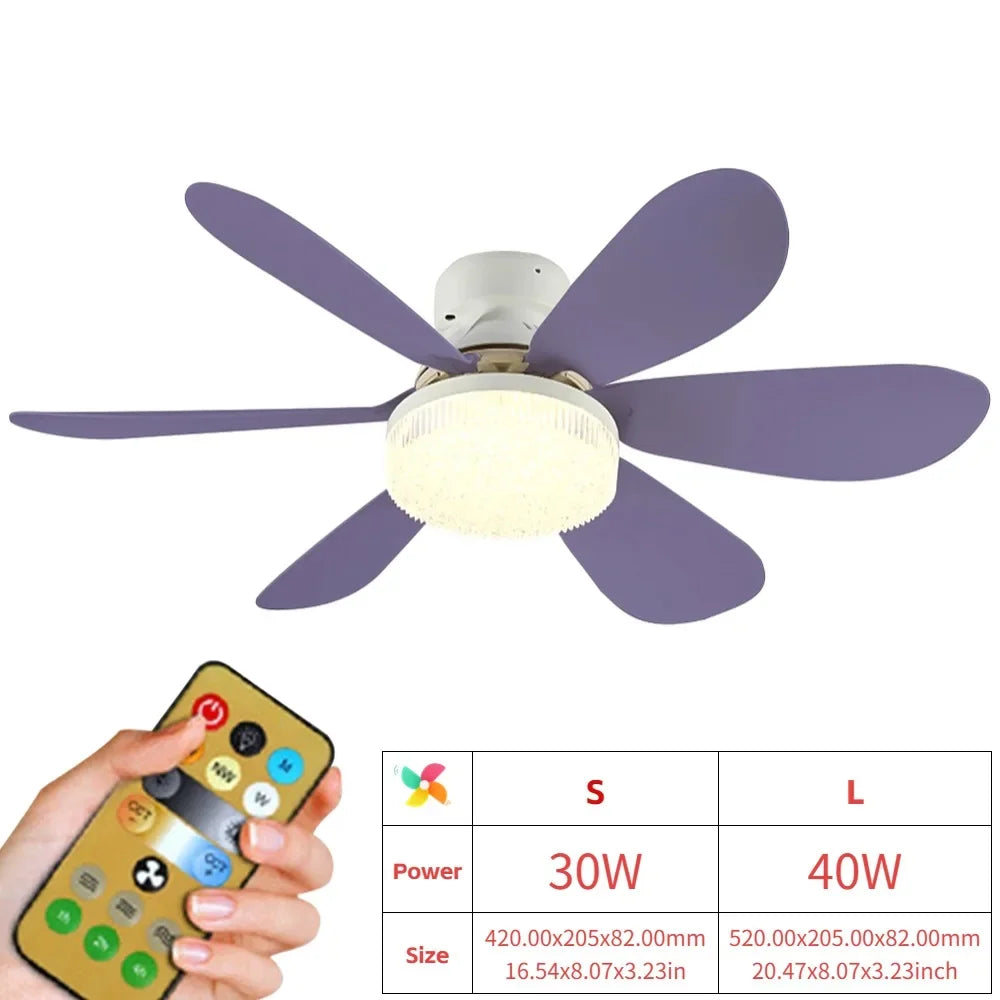 Hign Concerned Ceiling Fan With Remote And LED Light