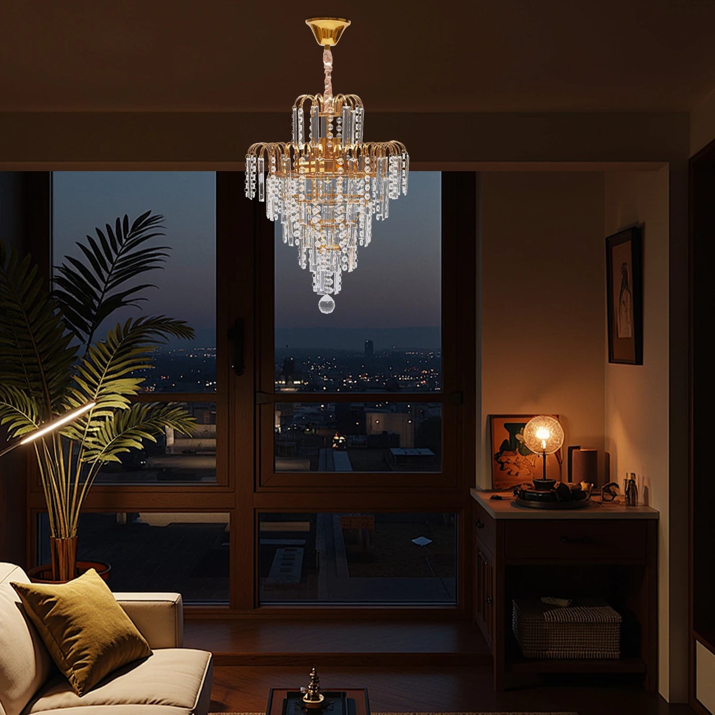 Luxury Crystal Chandelier Ceiling Pendant Light Fixture