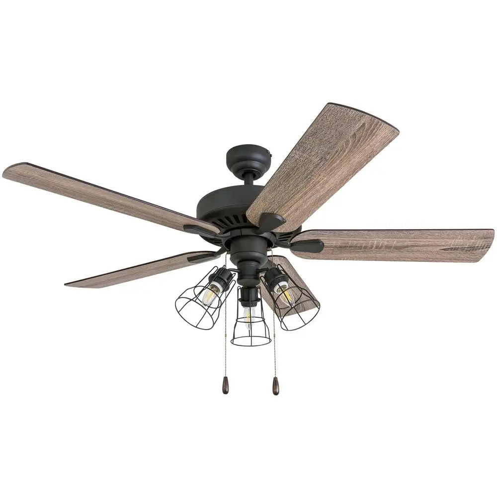 XMSJ Ceiling Fan 5 Blade Light Kit Quiet Operation