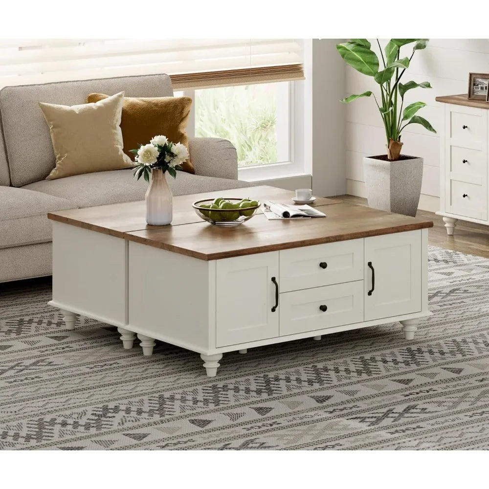 Guangbai Coffee Table Set of 2 With Storage Cabinets
