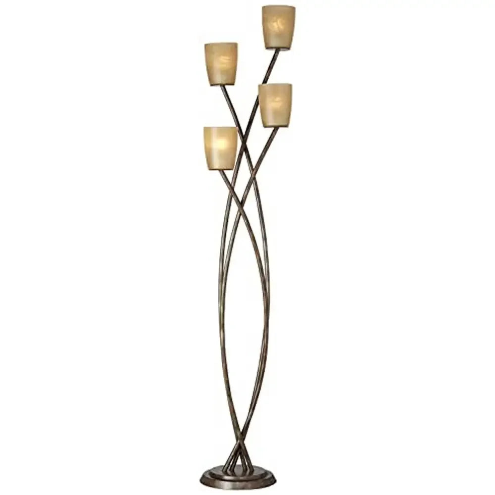 XMSJ Contemporary Floor Lamp 4 Light Vine Design Trend