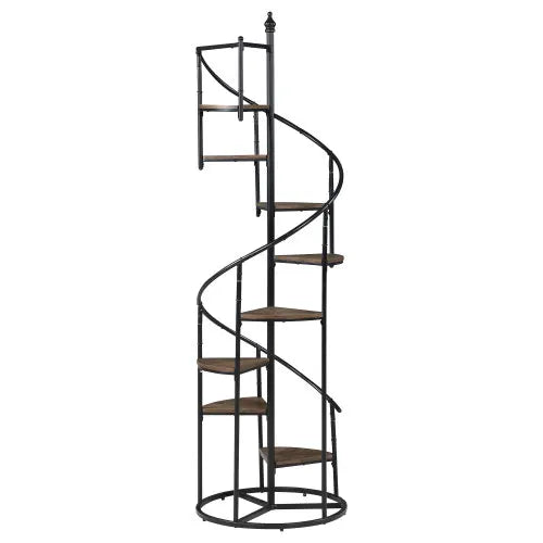 General Staircase Eight Rack Bookcase Spiral Steel Frame