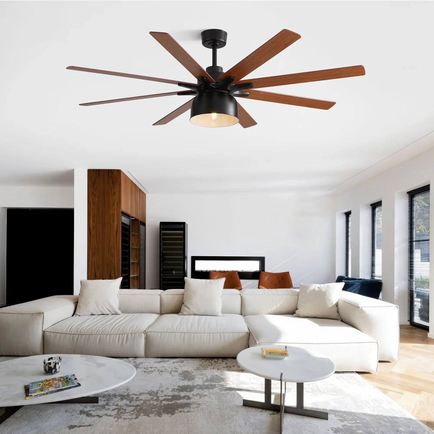 Sofucor Ceiling Fan With Remote 6 Speed DC Motor High Wind
