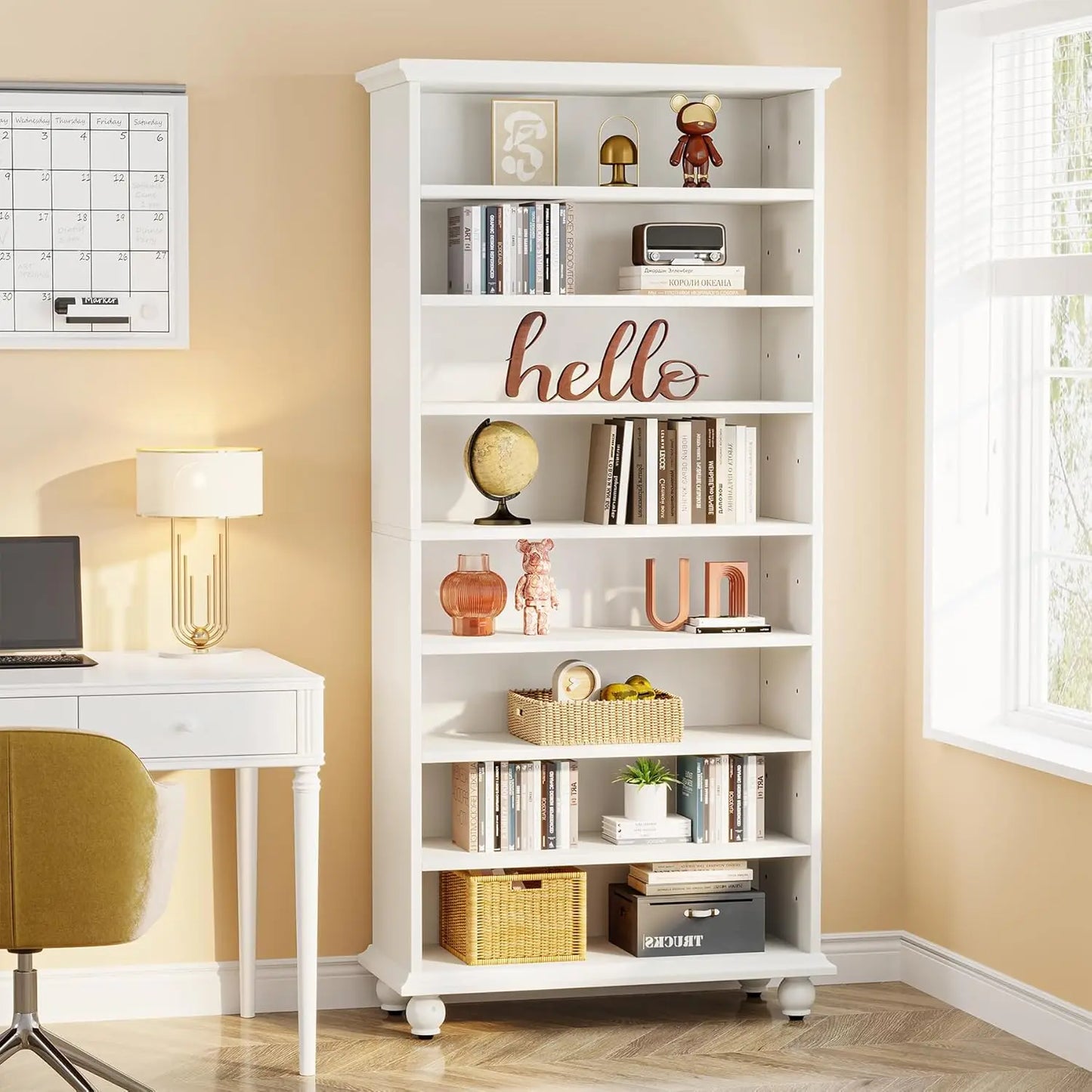 Little Tree LED Bookcase Freestanding With Nine Shelves