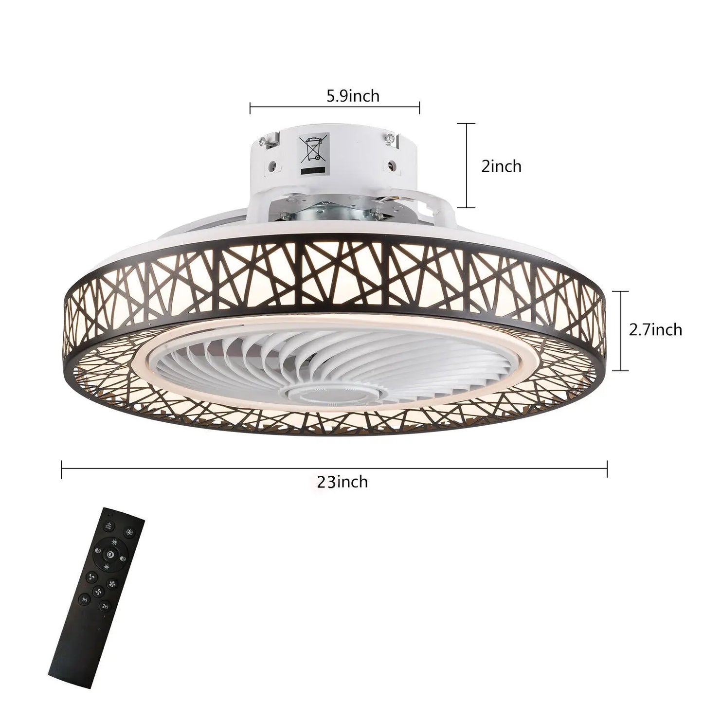 Hign-concerned LED Dimmable Ceiling Fan With Remote