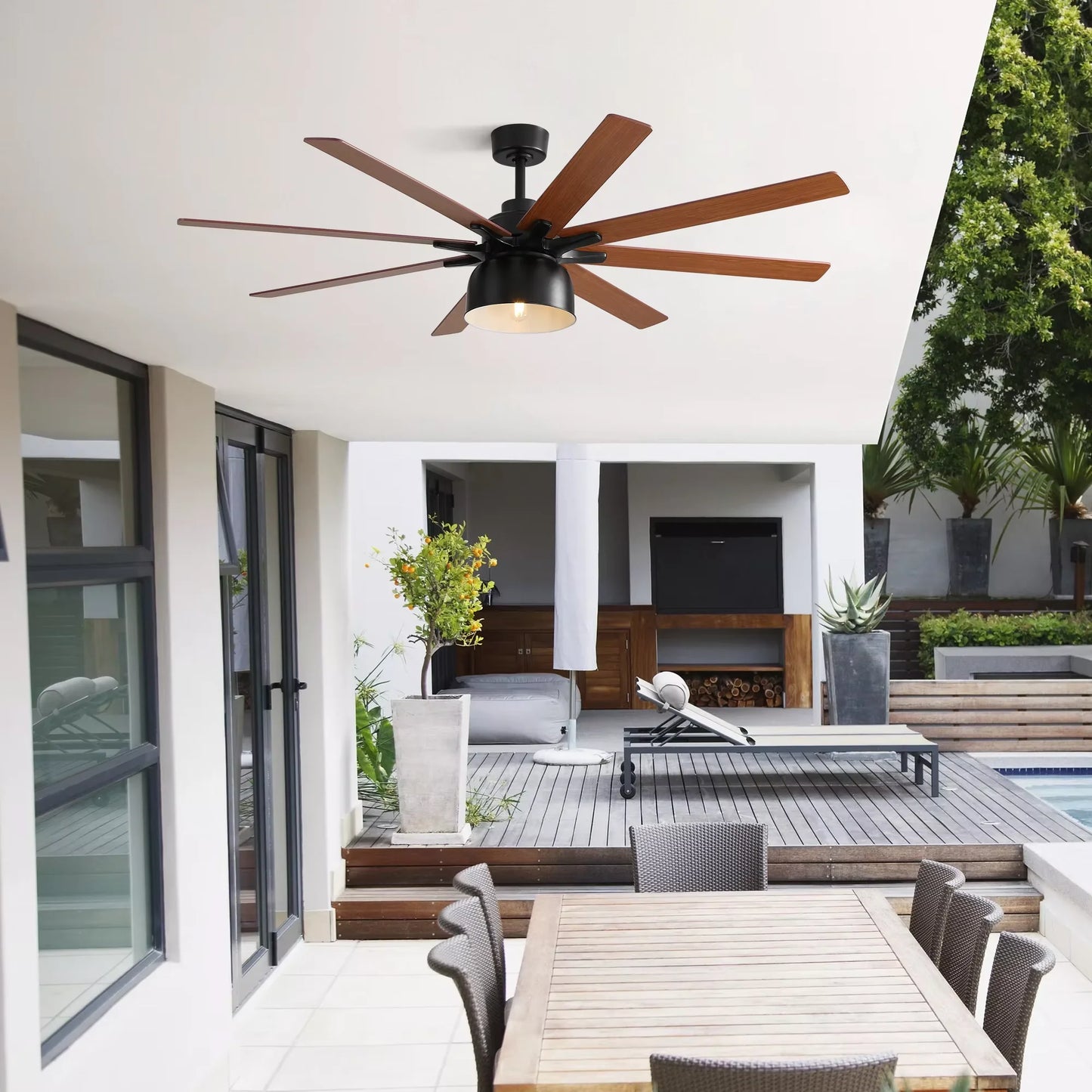 Sofucor Ceiling Fan With Remote 6 Speed DC Motor High Wind