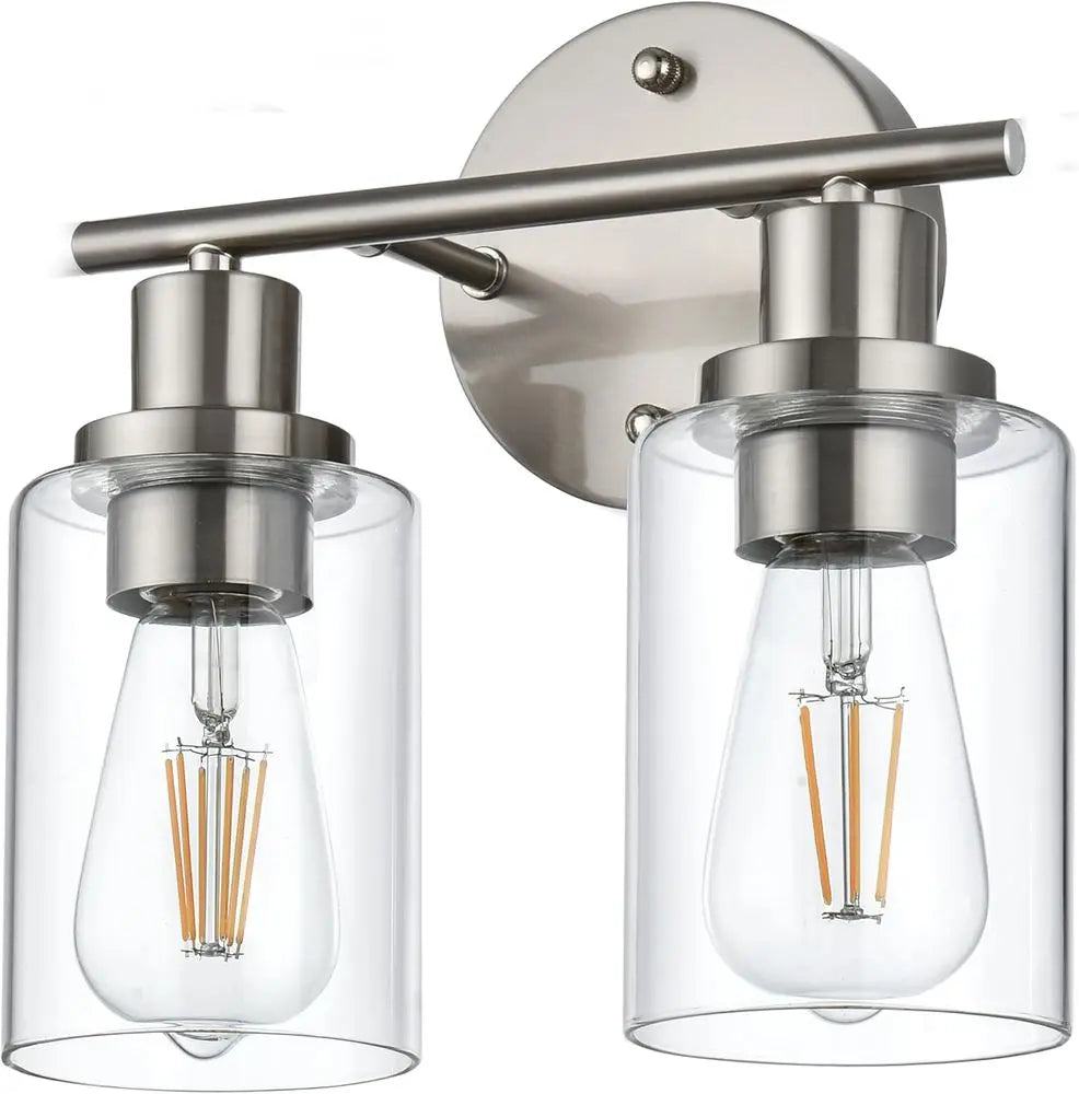 Origin Brushed Nickel Five Light Bathroom Vanity Light