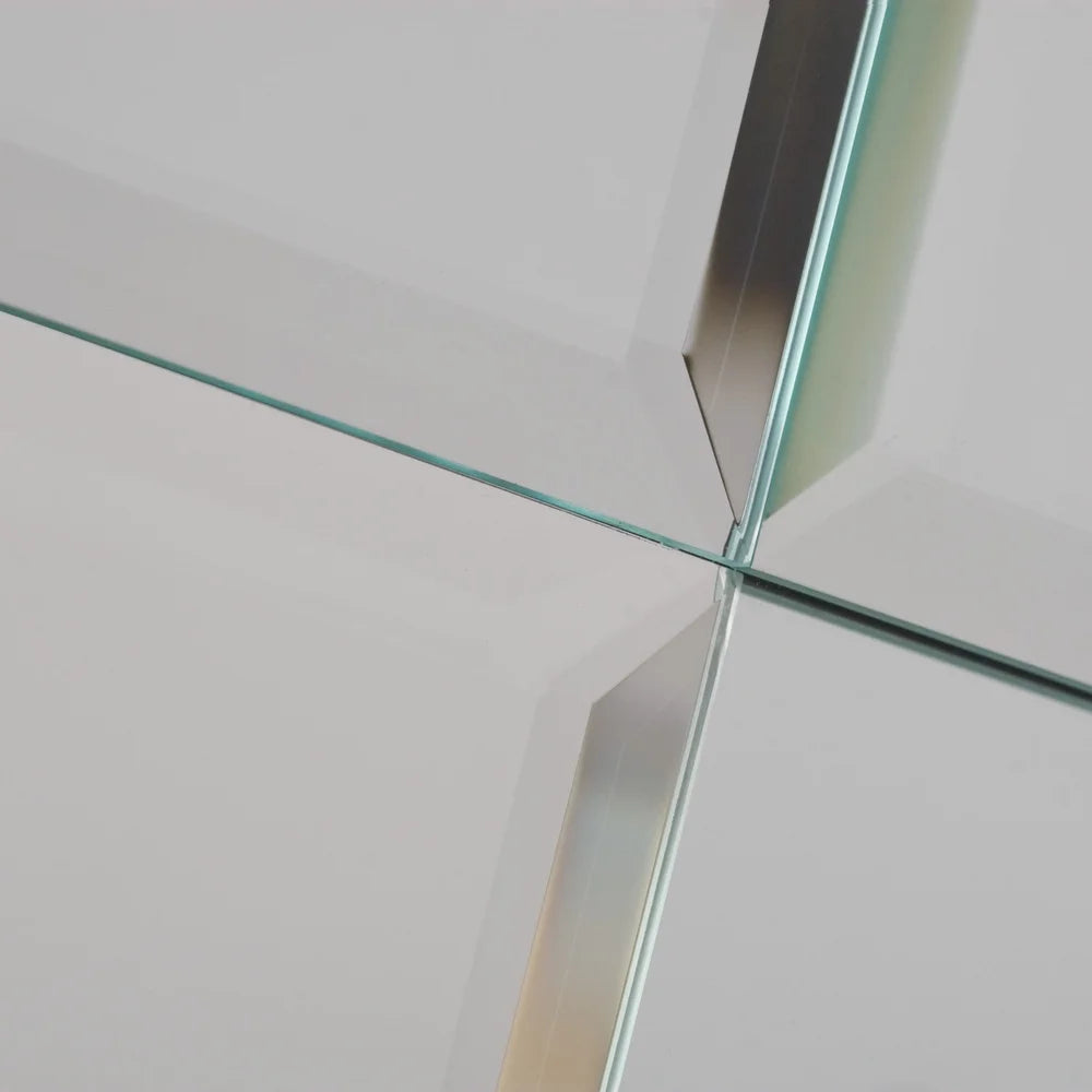 DUTRIEUX Modern Frameless Beveled Wall Mirror For Bathroom