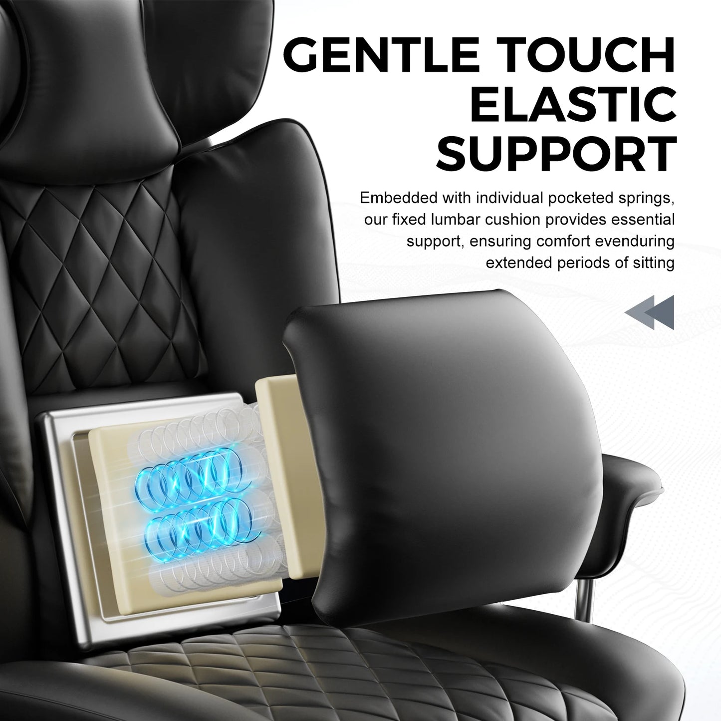 COMHOMA Big And Tall Ergonomic Gaming Chair With Footrest
