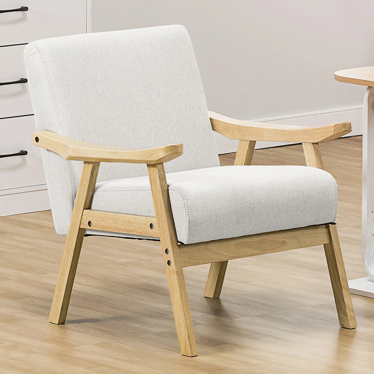 COMHOMA Mid Century Accent Chair Upholstered Armchair