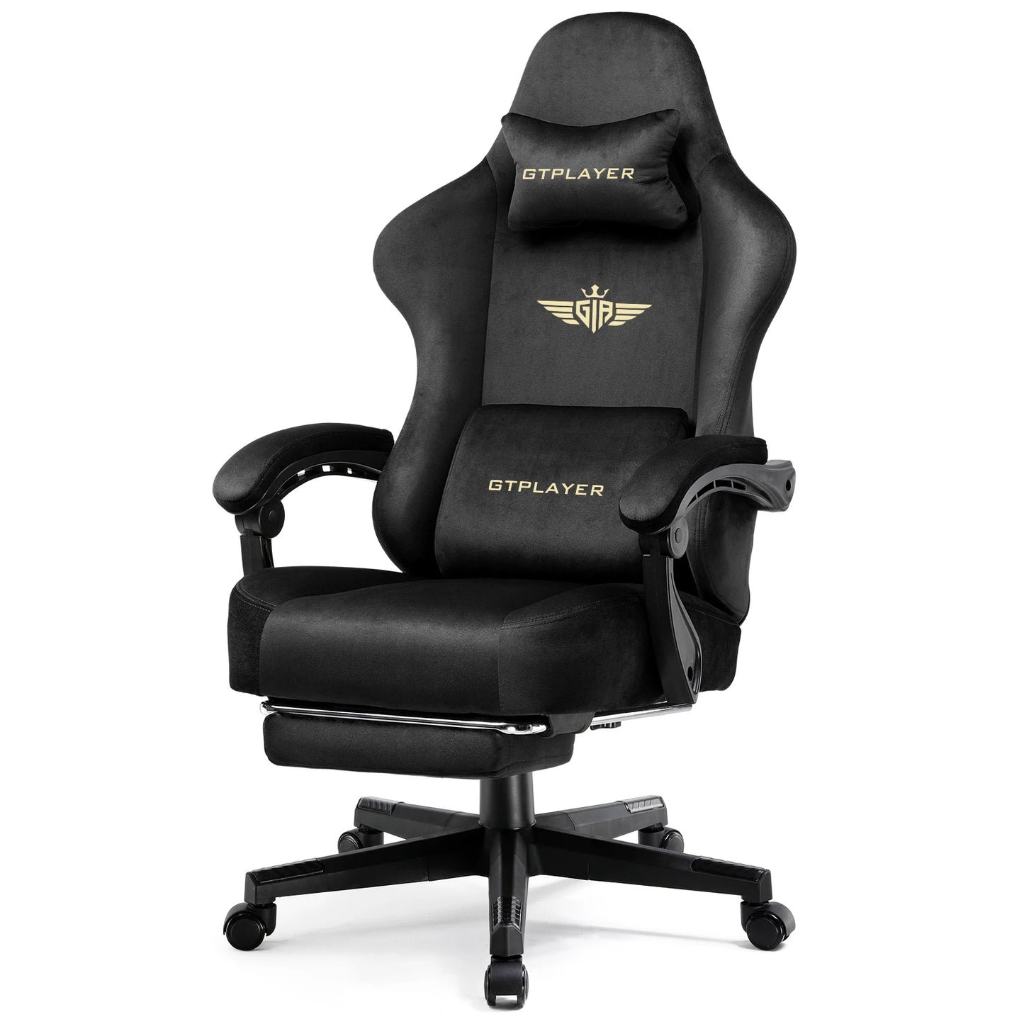 GTPLAYER Fabric Gaming Chair With Pocket Spring Cushion