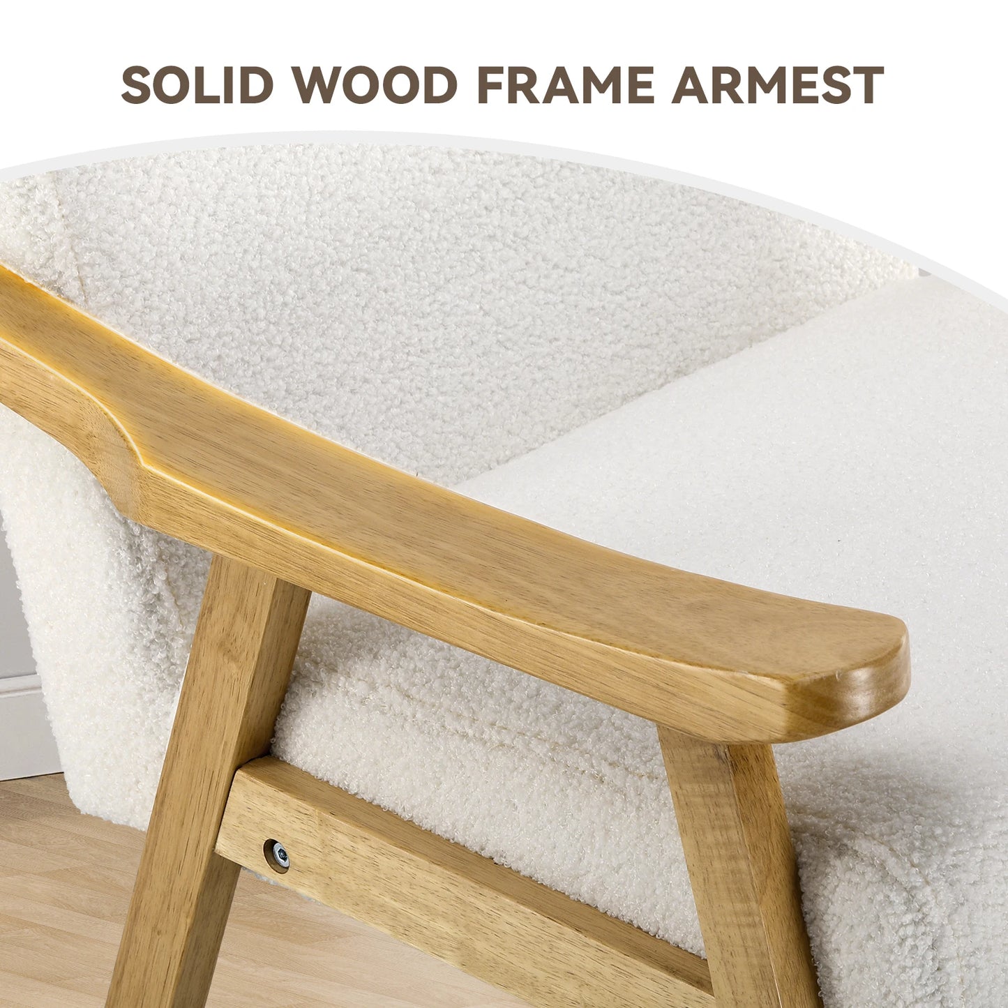 COMHOMA Mid Century Accent Chair Upholstered Armchair