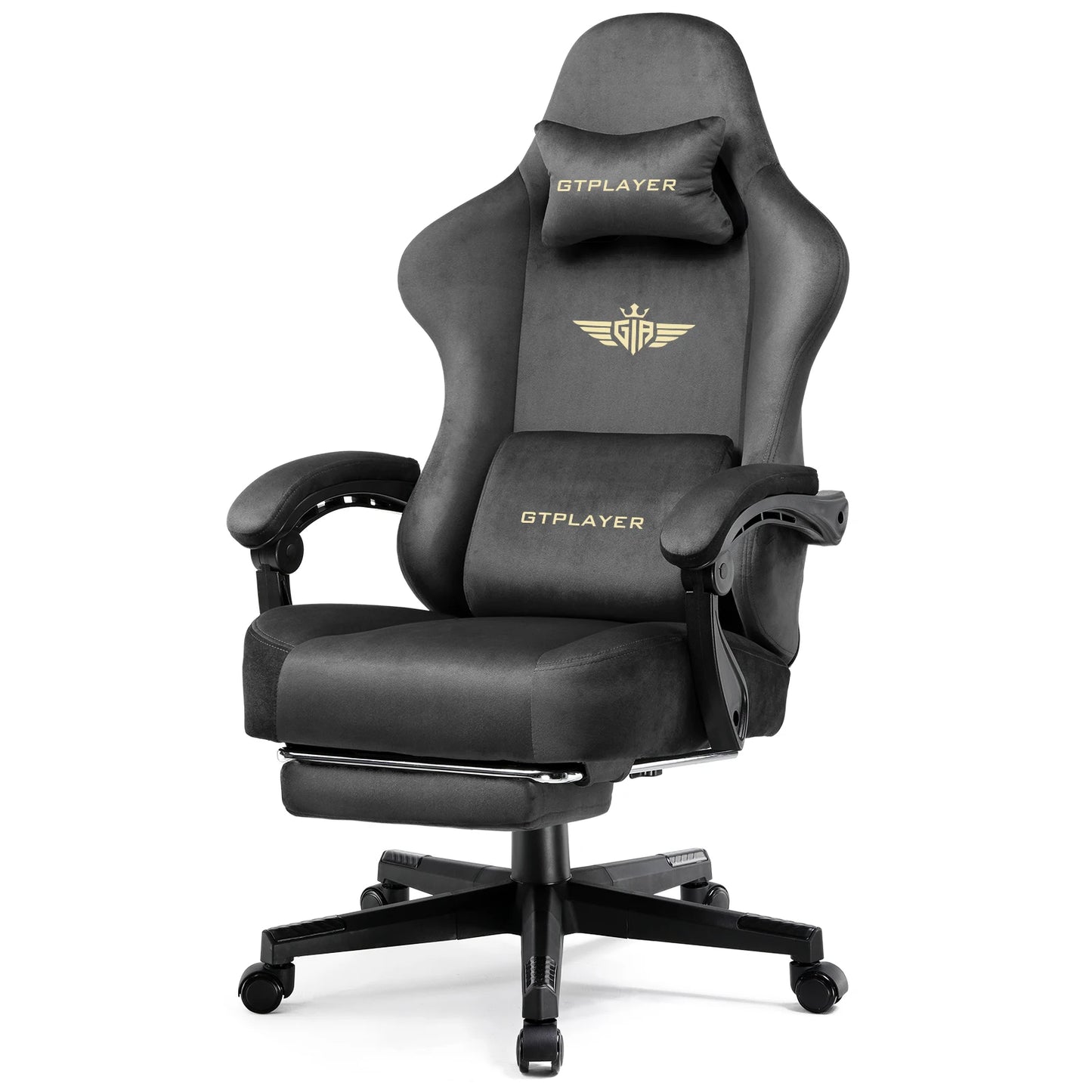GTPLAYER Fabric Gaming Chair With Pocket Spring Cushion