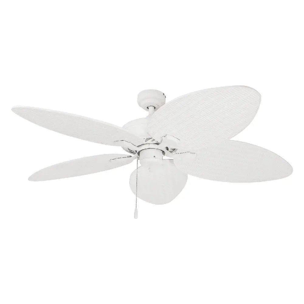 XMSJ Tropical Ceiling Fan Palm Leaf Blades Pull Chain