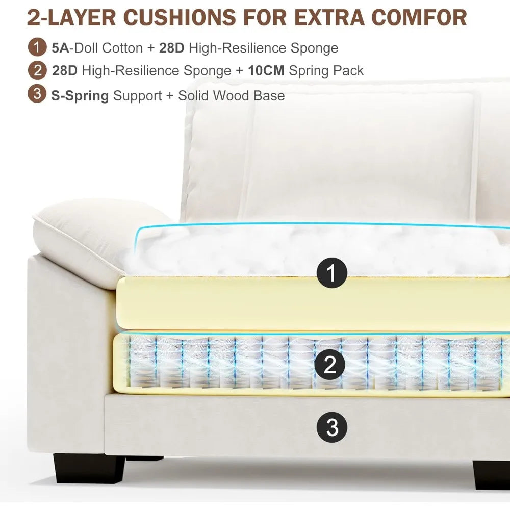 YANYING Oversized Velvet Accent Chair With Upholstered Armrests
