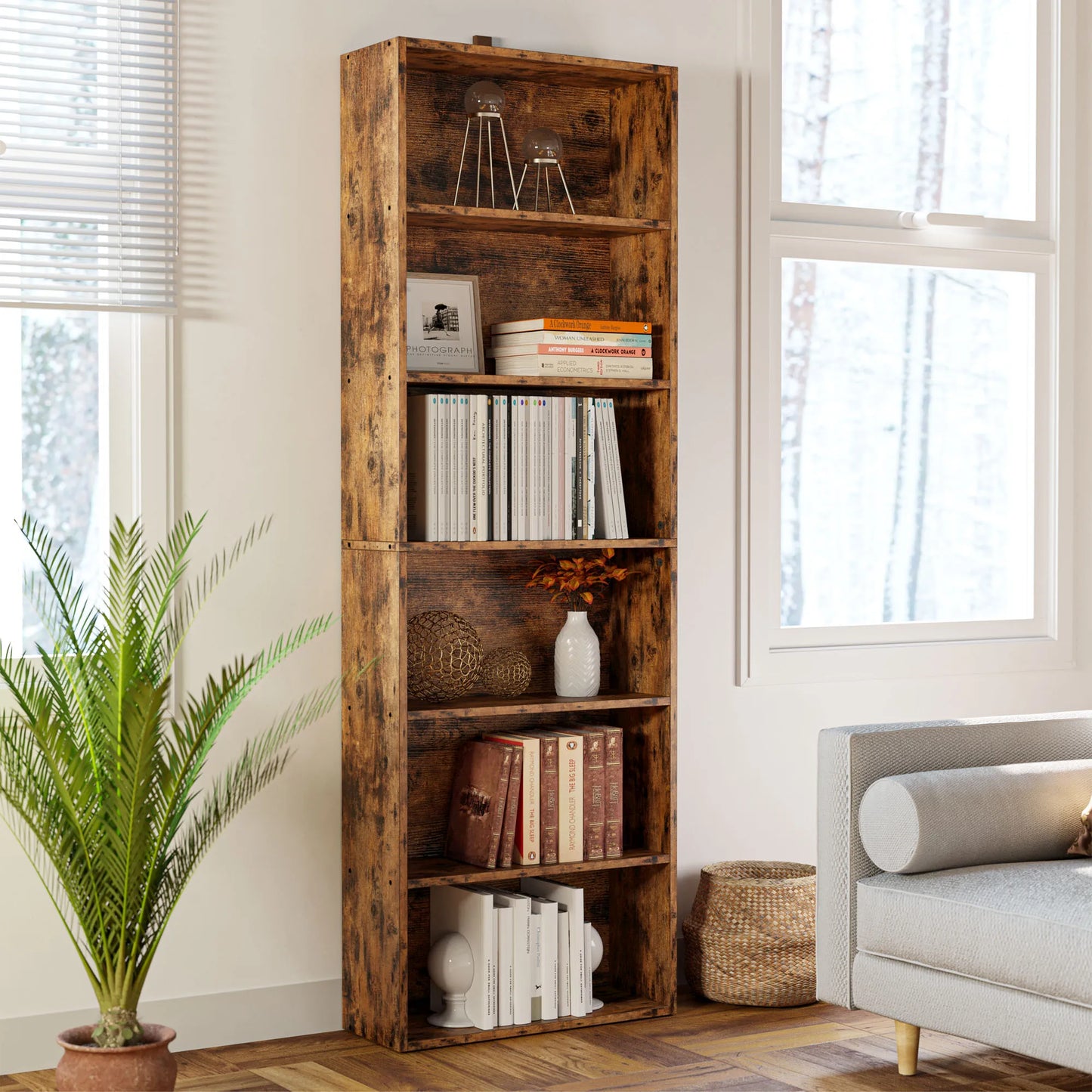 IRONCK Industrial Floor Standing Bookcase Multiple Shelves