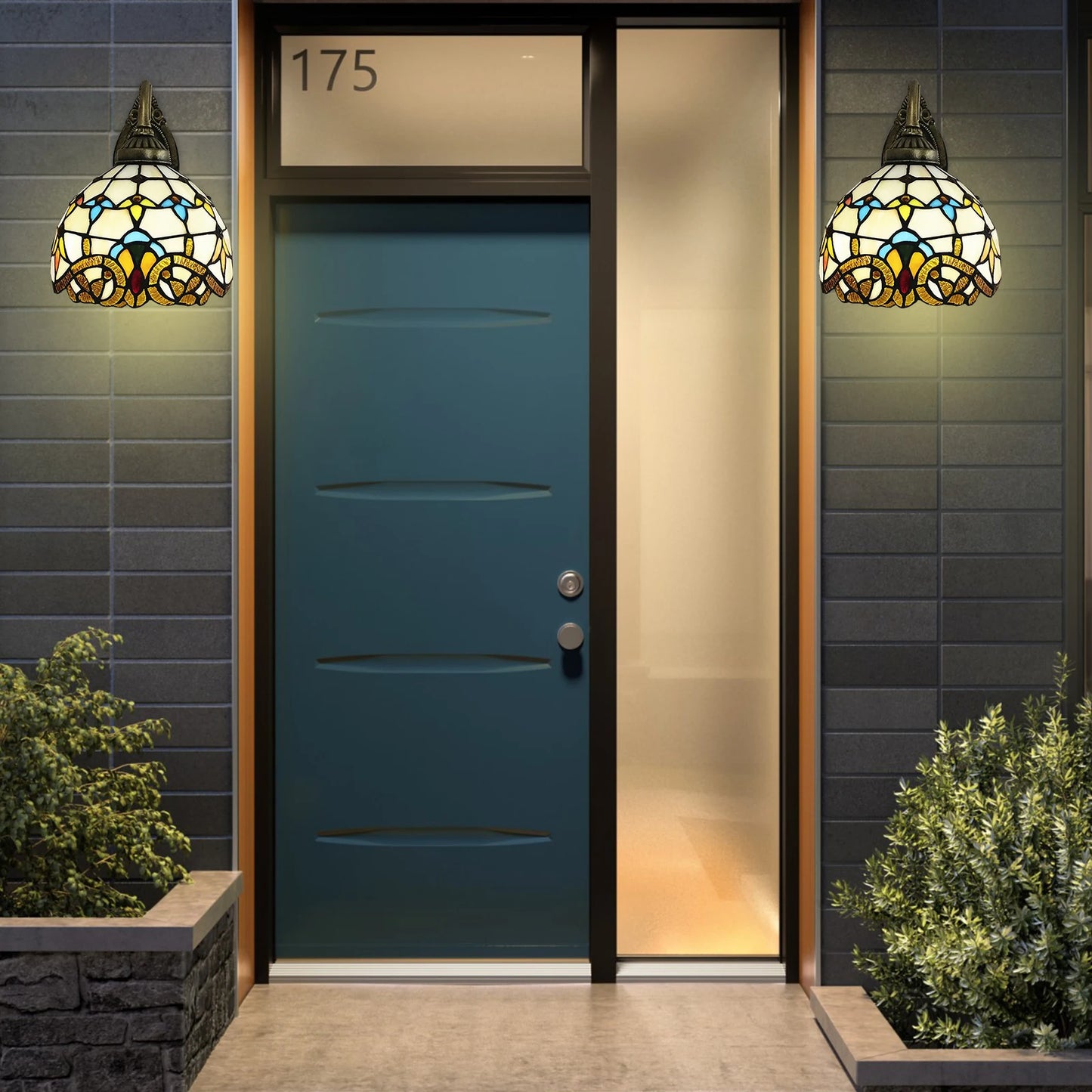 Tiffany Vintage Dome Wall Lamp For Living Room Decor