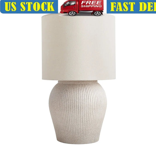 XMSJ Table Lamp With Shade Modern Living Room Decor